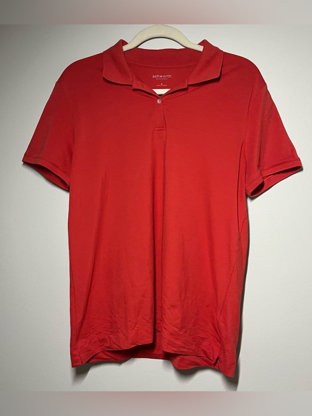 Ashworth performance dark orange golf shirt polo women’s size large